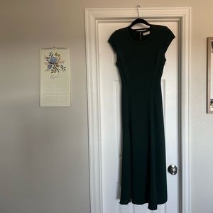 Babaton Hamptons Midi Dress in Deep Forest Green